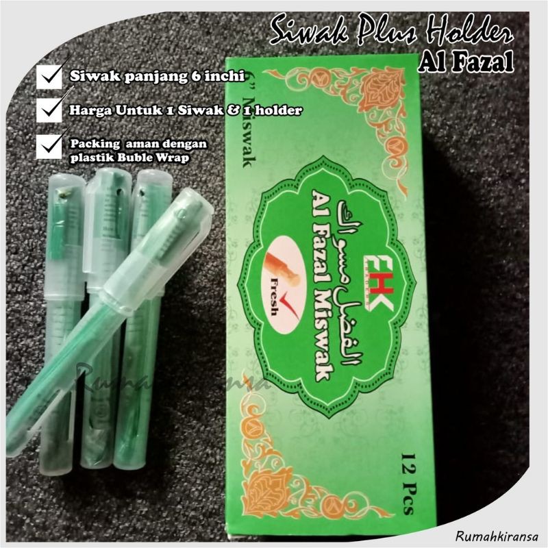 Jual [ORIGINAL] SIWAK AL FAZAL MISWAK 6 INCH | 15 CM ASLI HERBAL ALAMI  Indonesia|Shopee Indonesia