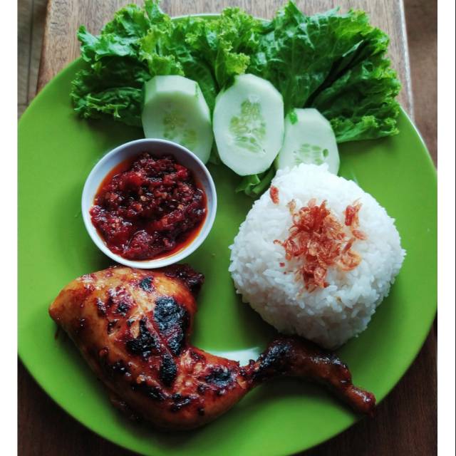 Ayam Bakar Kalasan Maimun Paha + Nasi + Lalapan | Shopee Indonesia