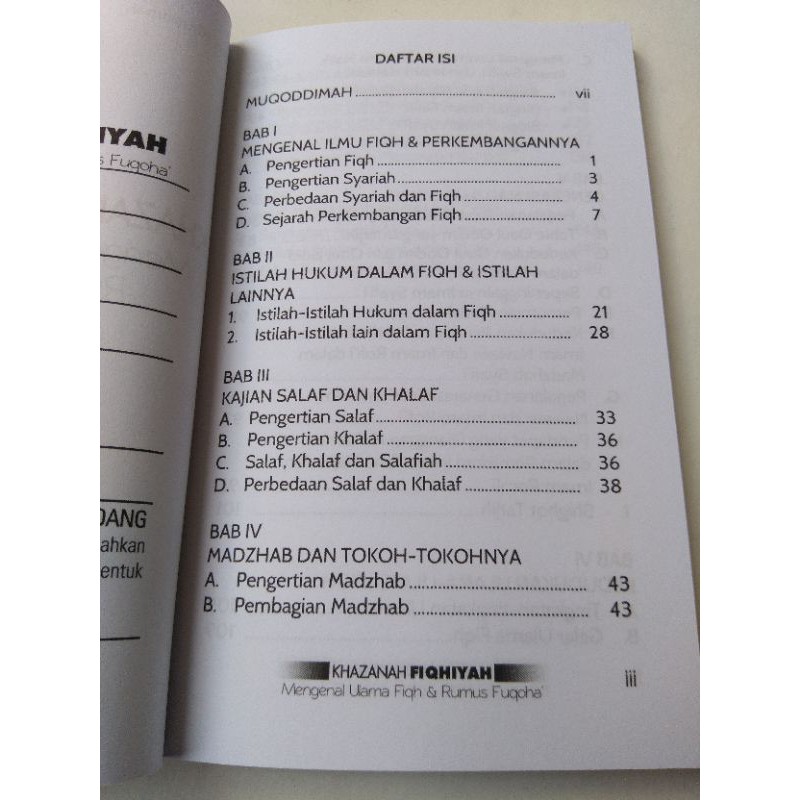 KHAZANAH FIQHIYYAH [[ MENGENAL ULAMA FIQH &amp; RUMUS FILUQOHA' ]] | Shopee  Indonesia