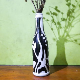 Jual Pot Botol Kaca Lukis Floral Bonus Bunga Kering Indonesia|Shopee Indonesia 320_X_320_jpg