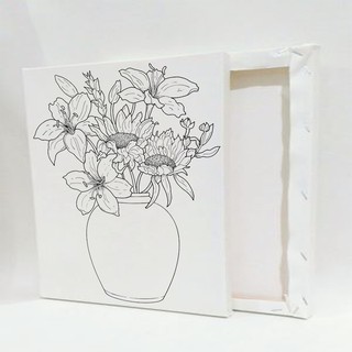 Jual Kanvas Lukis Sketsa Bunga 20X30 Siap Pakai Indonesia|Shopee Indonesia 320_X_320_jpg