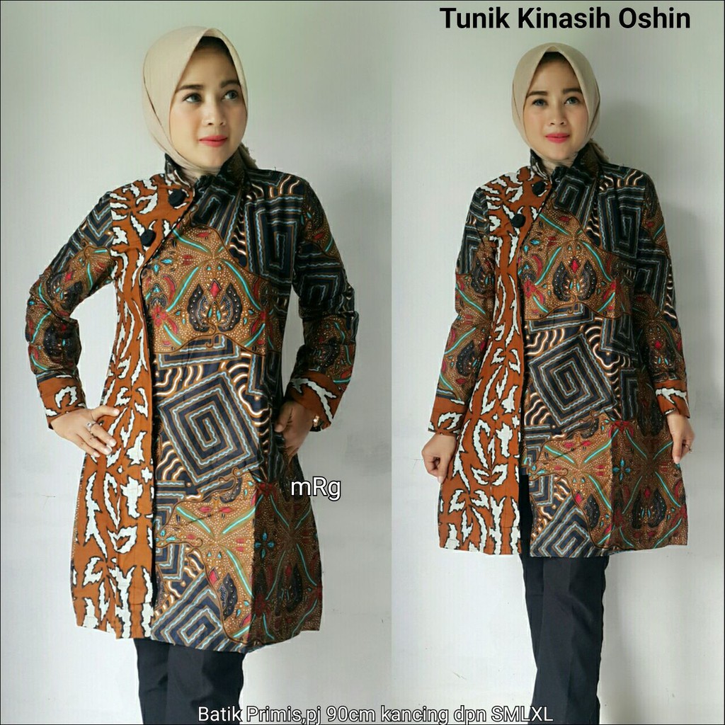 30 Model Baju Kerja Tunik  Batik Fashion Modern dan 