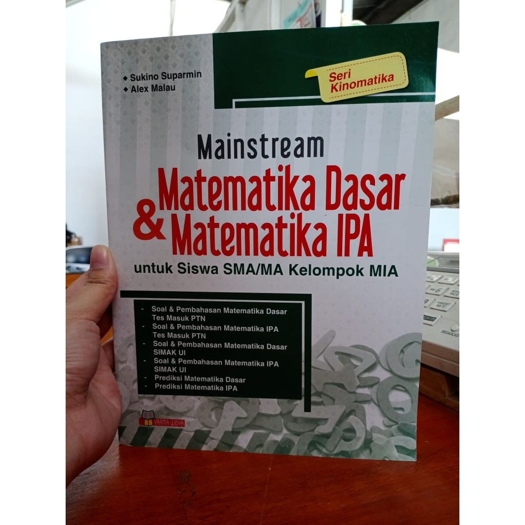 BUKU MATEMATIKA SMA / BUKU MAINSTREAM MATEMATIKA DASAR DAN MATEMATIKA IPA  SMA MA SERI KINOMATIKA | Shopee Indonesia