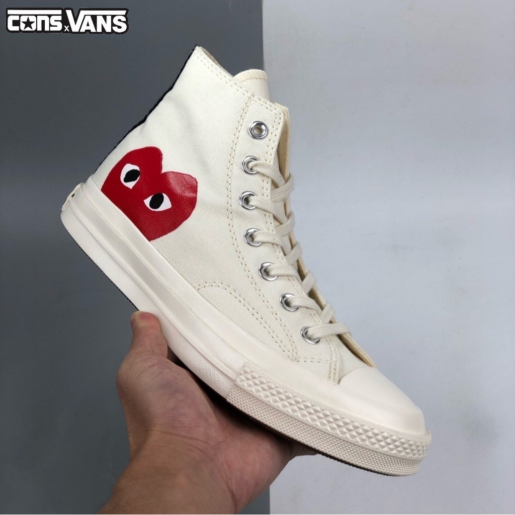SEPATU CONVERSE CDG PLAY HIGH OFF WHITE PREMIUM BNIB FULL TAG BARCODE  VIETNAM | Shopee Indonesia