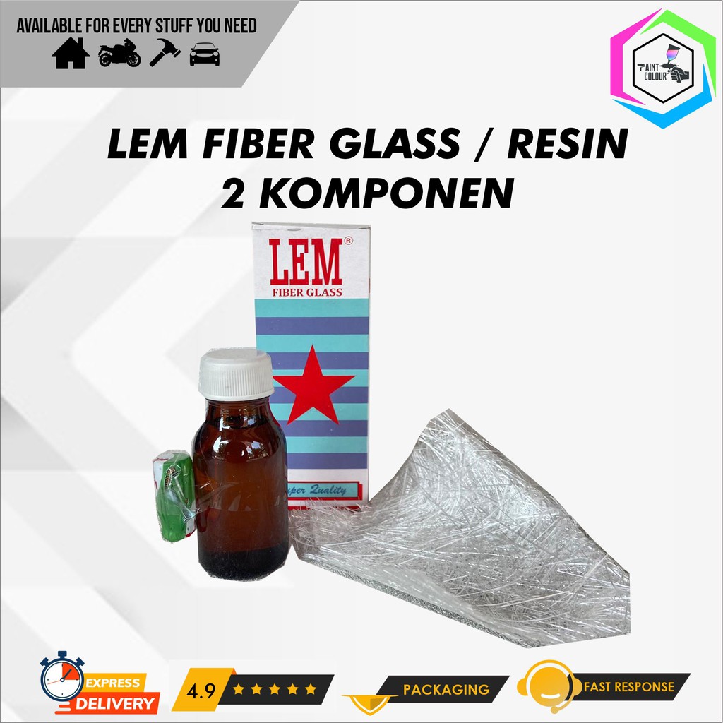 Lem Fiber Glass Fiberglass RESIN Lem Plastik Bak Mandi Ember | Shopee  Indonesia