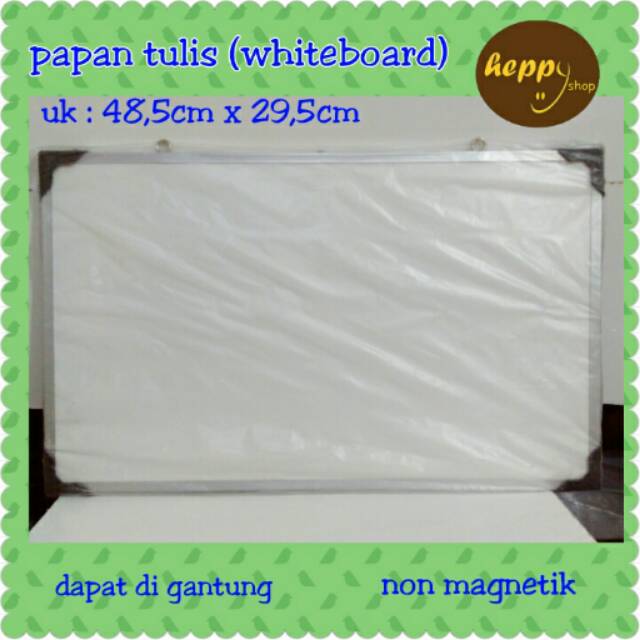 Papan Tulis 48,5cm x 29,5cm (Whiteboard), Papan Tulis Kecil | Shopee  Indonesia
