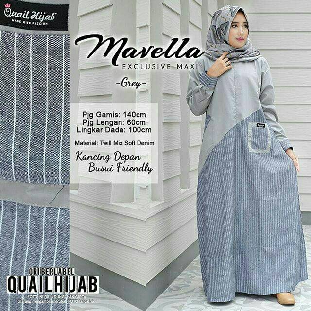 30 Gamis Quail Hijab Terbaru 2020 Fashion Modern dan 