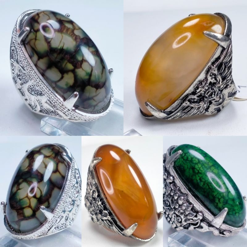 Batu Cincin Natural Akik Pandan Sisik Naga High Quality | Shopee Indonesia