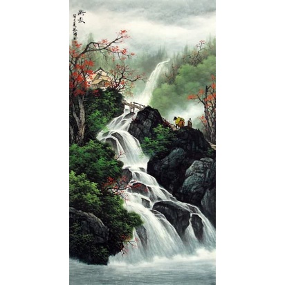 Jual Lukisan Cetak Pemandangan Bebatuan Plus Bingkai Uk 90X70 Indonesia|Shopee Indonesia 412_X_412_jpg
