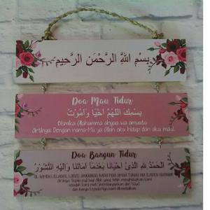Jual Hiasan Dinding Rumah Kamar Tidur Pajangan Dekorasi Shabby Kaligrafi Susun 3 Doa Mau Tidur Indonesia|Shopee Indonesia 300_x_300_jpg