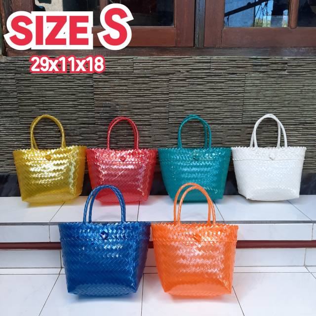 Tas Anyaman Plastik/ Tas Wanita Murah/ Tas Plastik/ Tas Anyaman Plastik  Glossy Mini | Shopee Indonesia