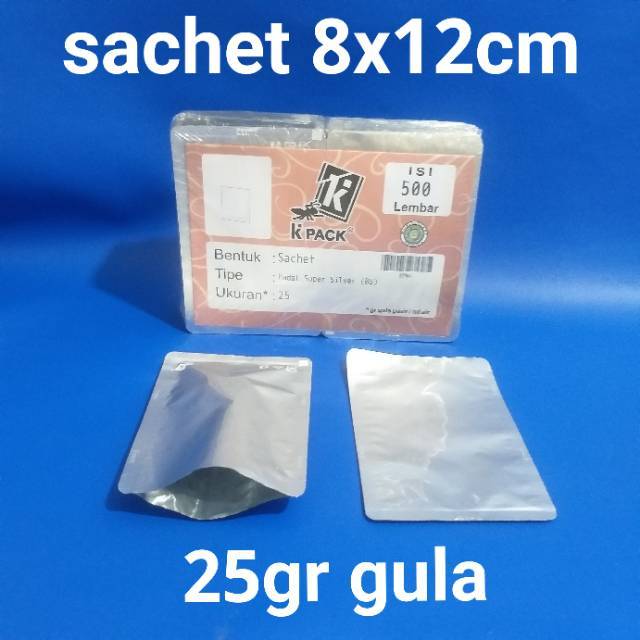 Kemasan sachet 8x12 cm 25gr gula | Shopee Indonesia