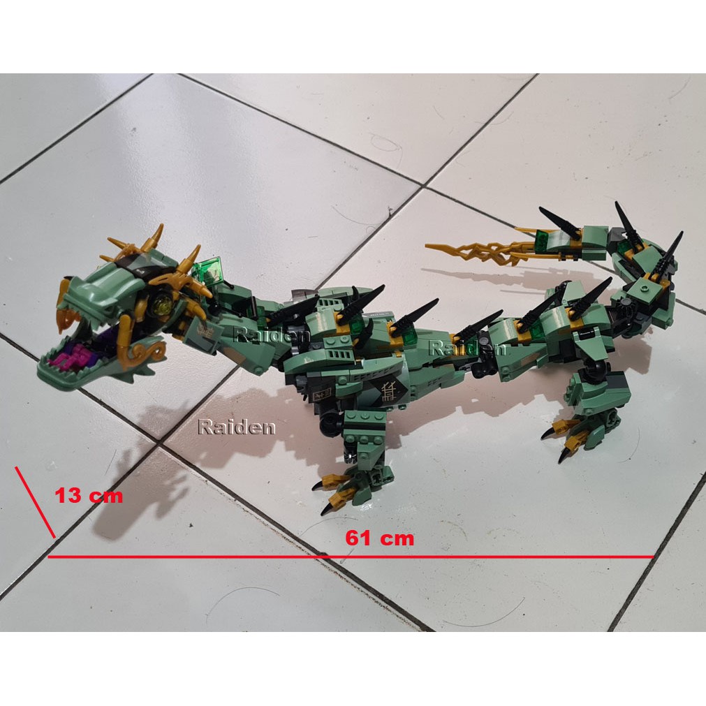 Jual Green Dragon NinjaGo Lego mainan robot naga rakit Indonesia|Shopee  Indonesia