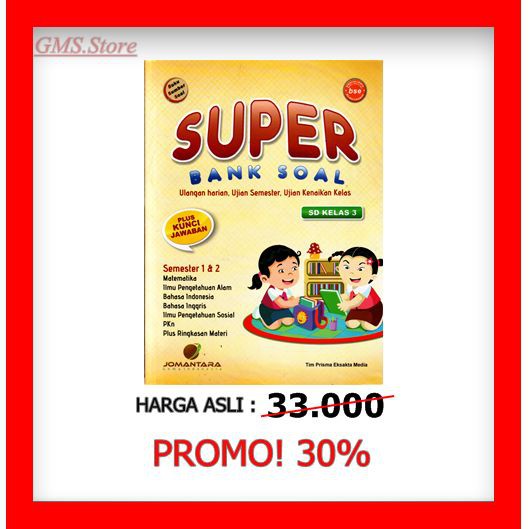 SUPER BANK SOAL SD KELAS 3 SEMESTER 1 &amp; 2 | Shopee Indonesia