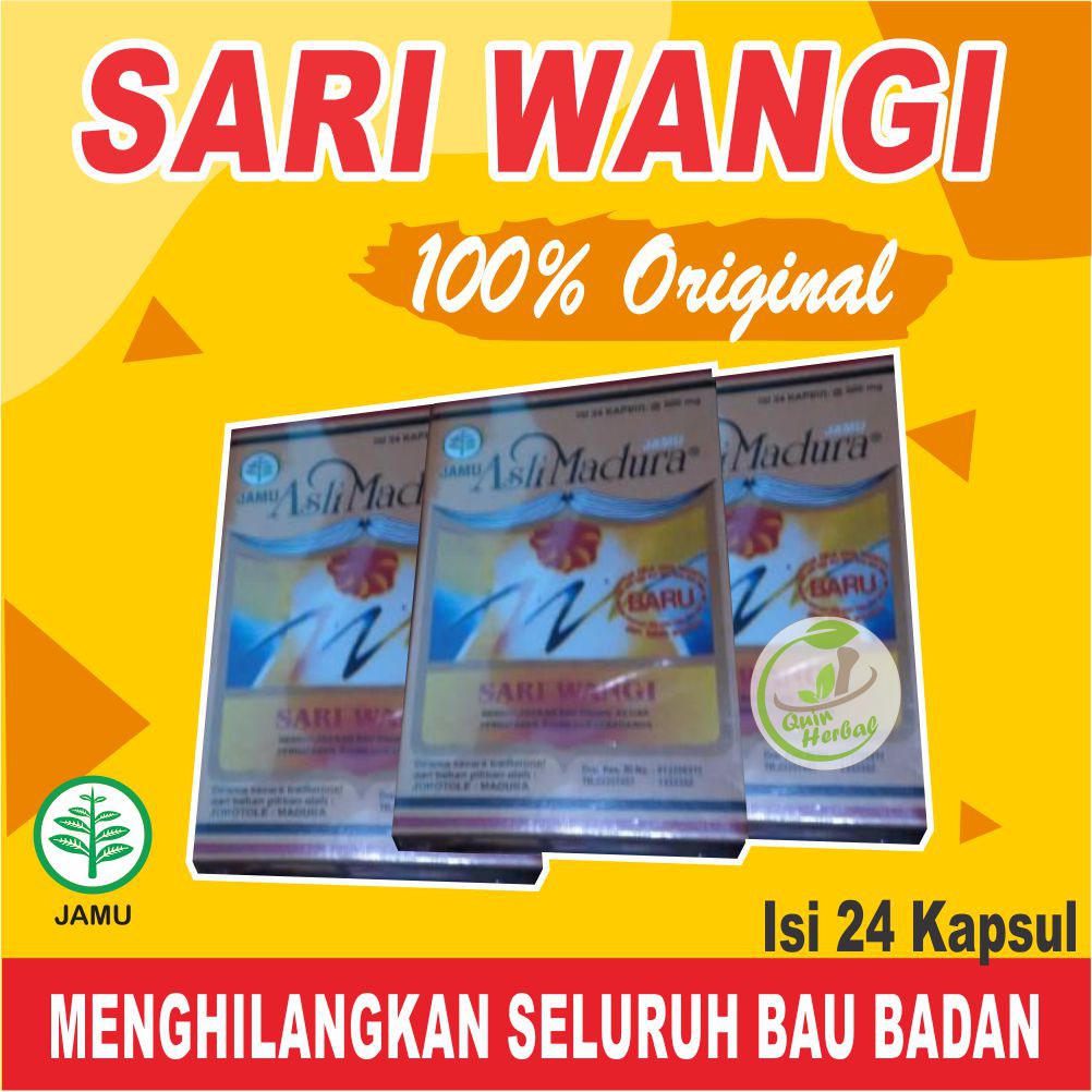 OBAT PENGHILANG BAU BADAN DAN BAU MULUT JAMU HERBAL SARI WANGI KAPSUL  ORIGINAL RAMUAN MADURA A56 | Shopee Indonesia