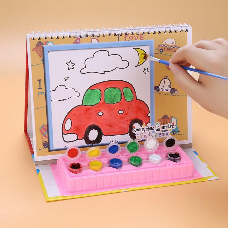 BUKU GAMBAR MELUKIS MENGGAMBAR DENGAN CAT AIR DAN KUAS PAINTING BOOK ANAK |  Shopee Indonesia