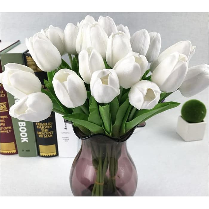 Bunga Tulip Palsu Buatan Hiasan Meja Dekorasi Rumah Pesta Artificial Latex  Pajangan Plastik Murah | Shopee Indonesia