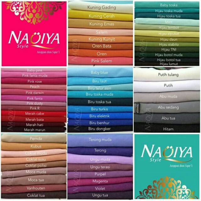 Naqiya jilbab instan/bergo berbagai macam warna | Shopee Indonesia