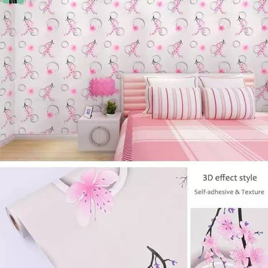 Jual Wallpaper Dinding Murah Dekor Kamar Ruangan Bunga Sakura Lingkaran Ring Circle Bagus Cantik Indonesia|Shopee Indonesia 554_x_554_jpg