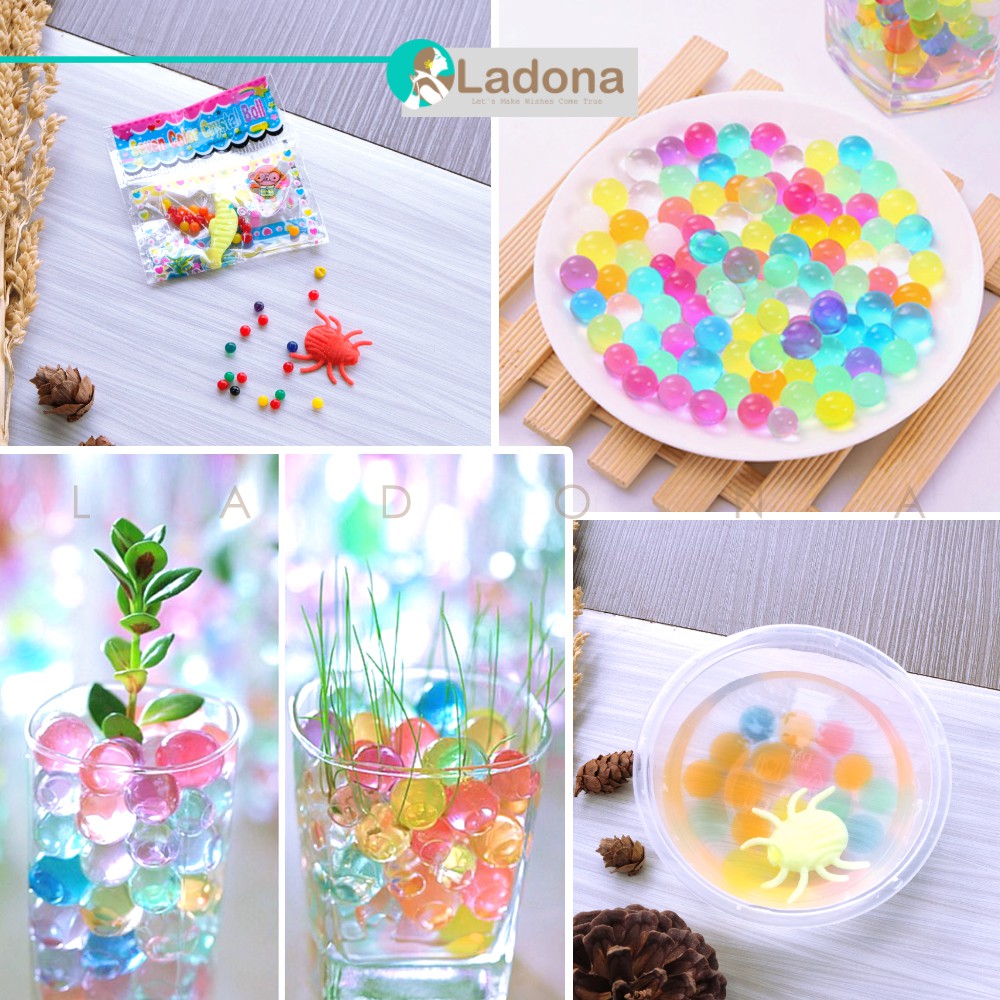 Bola Air Jelly Crystal Boll Bola Manik-Manik Mainan Anak Bola Air  Waterbeads Hidrogel Untuk Tanaman | Shopee Indonesia