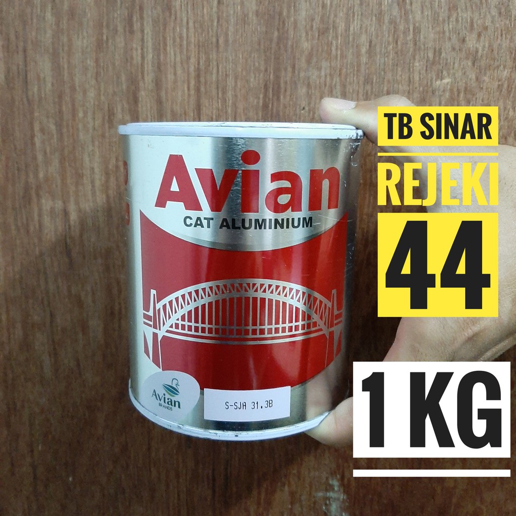 AVIAN CAT MINYAK ALUMINIUM 1 KG / 0.75 Liter SILVER BRONZE PERAK CAT BESI  ALUMUNIUM PAINT | Shopee Indonesia