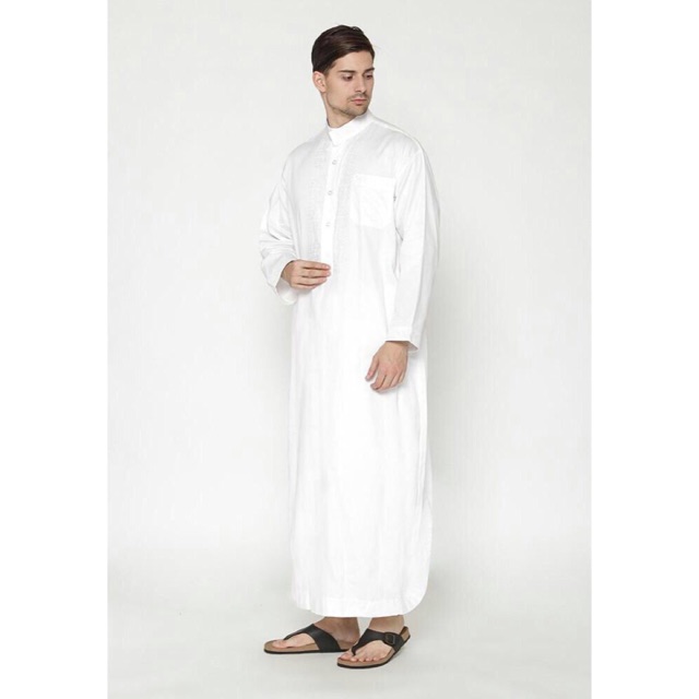 Jual JUBAH / GAMIS PRIA LAKI LAKI DEWASA WARNA PUTIH BAHAN ADEM NYAMAN  UNTUK DEWASA HARGA TERMURAH COD H Indonesia|Shopee Indonesia