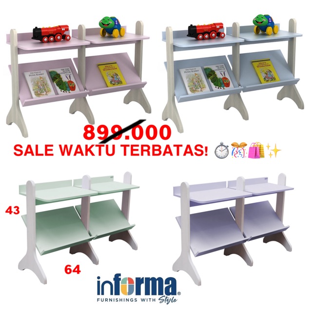 INFORMA Rak Buku Meja Belajar Anak | Shopee Indonesia
