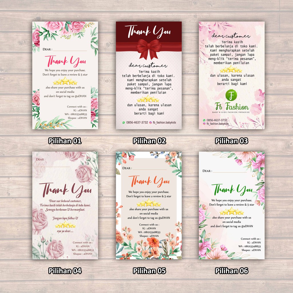 Jual Kartu Ucapan Terima Kasih Online Shop / Thank You Card Olshop / Stiker Olshop / Custom Kartu Olshop Indonesia|Shopee Indonesia 1024_X_1024_jpg
