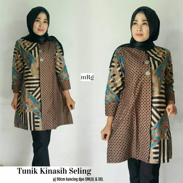 30 Model Baju Tunik  Batik  Resmi Fashion Modern dan 