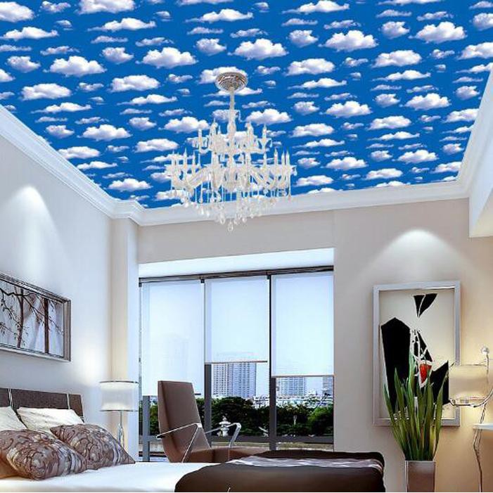 Wallpaper Dinding Murah Atap Plafon Kamar Tidur Anak Motif Awan Dekorasi  Ruang Tamu Rumah Modern | Shopee Indonesia