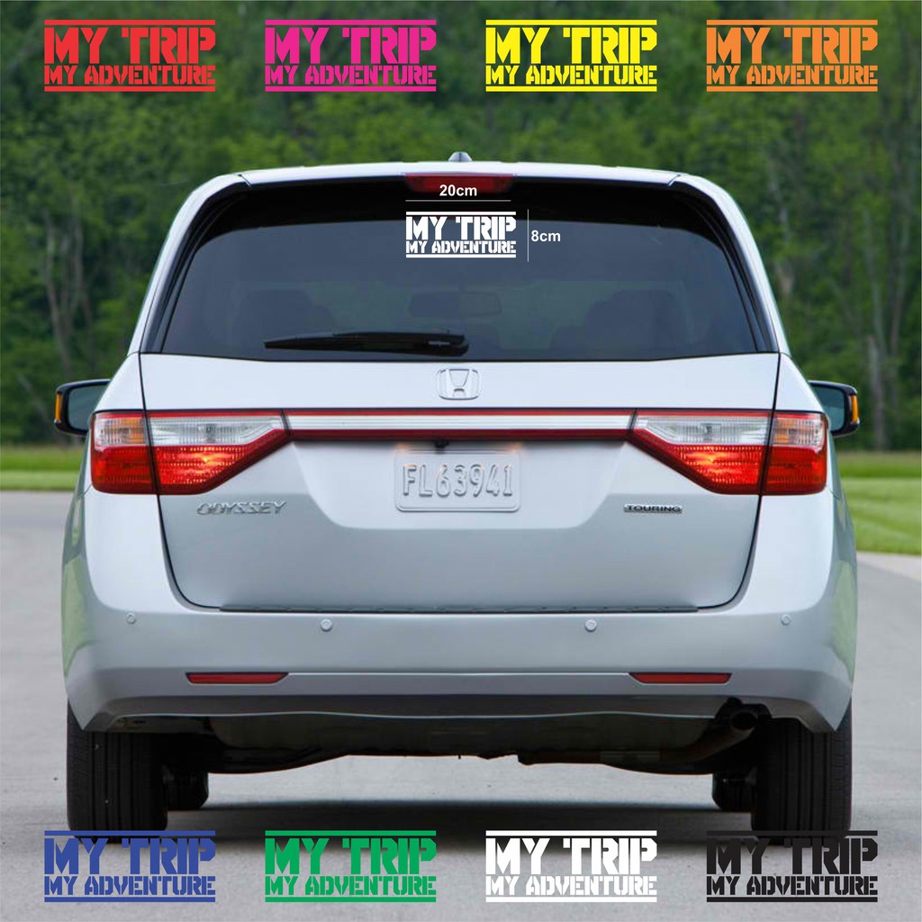 Stiker MY TRIP MY ADVENTURE / Sticker cutting / variasi mobil | Shopee  Indonesia