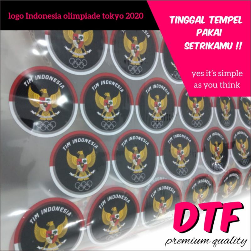 Logo Indonesia olimpiade tokyo 2020 - bahan sablon kaos logo DTF premium  logo indonesia murah | Shopee Indonesia