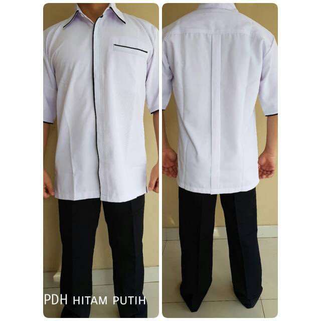 Jual DISKON BAJU SERAGAM PDH PUTIH POLOS &amp; LIS JOKOWI BH SPARTA LOKAL PRIA  COWOK LAKI LAKI KANTOR KERJA Indonesia|Shopee Indonesia