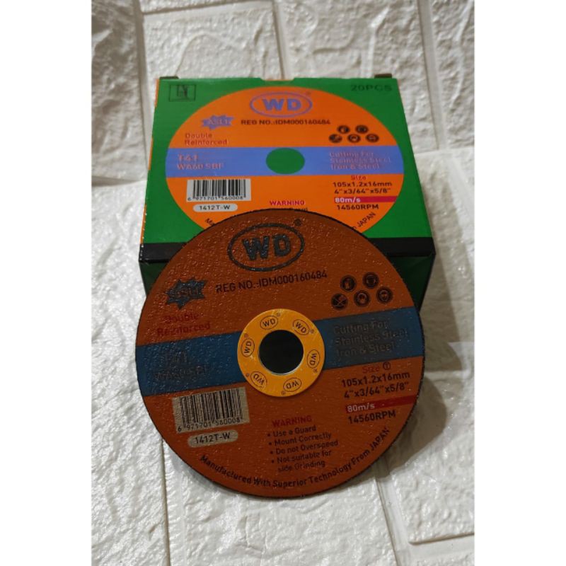 WD Cutting 1 PACK Isi 20Pcs - WD Potong - WD Gerinda Potong - Mata Potong  KD357 | Shopee Indonesia