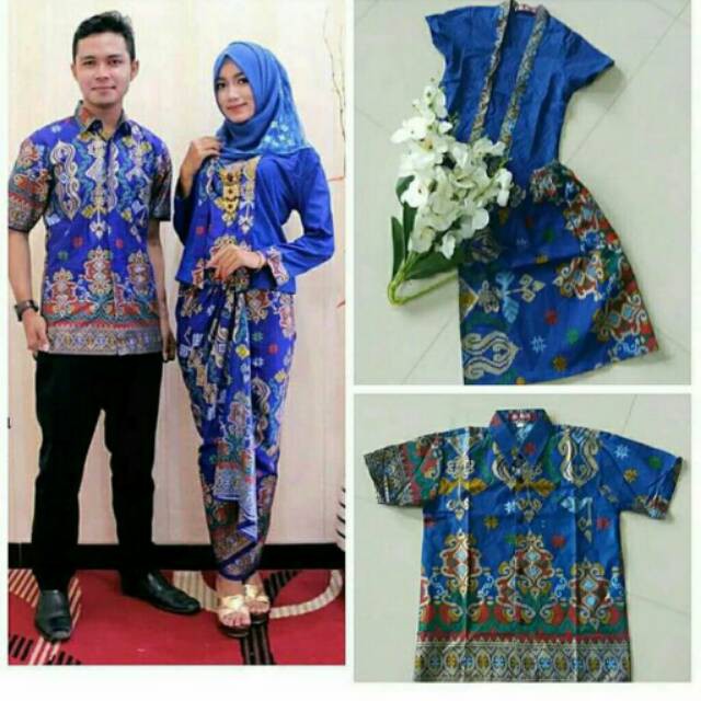 Jual SISA DIKIT MURAH SAJA Baju batik couple keluarga model muslim anak  motif songket Pramesti TERBARU Indonesia|Shopee Indonesia