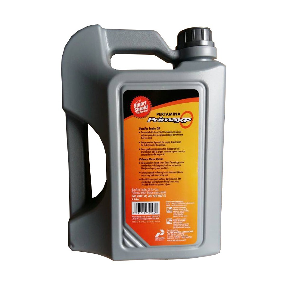 PERTAMINA Mesran Prima XP 20W-50 API SL Oli Pelumas Mesin Mobil 4L | Shopee  Indonesia