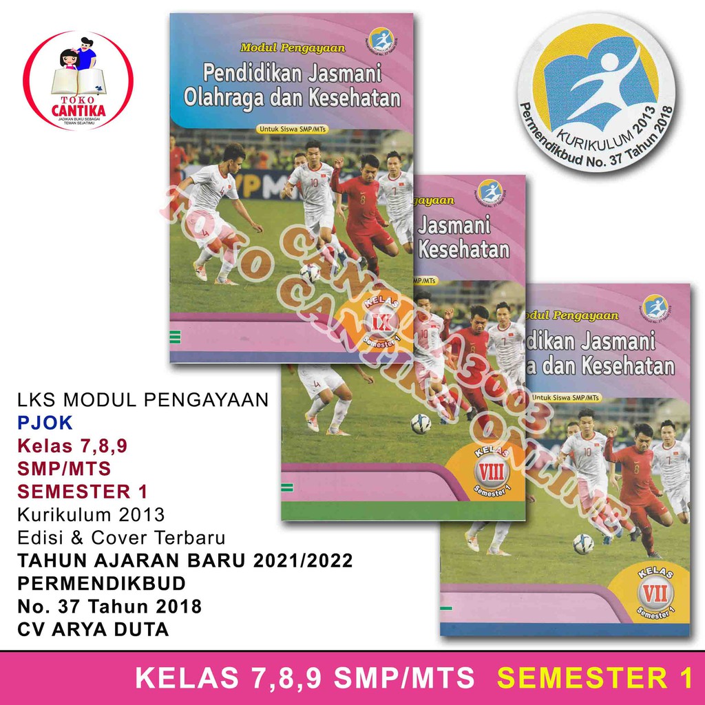 Buku LKS PJOK Kelas 7 8 9 SMP / MTS Semester 1 - Penjas Orkes Kurikulum  2013 - Modul Pengayaan | Shopee Indonesia