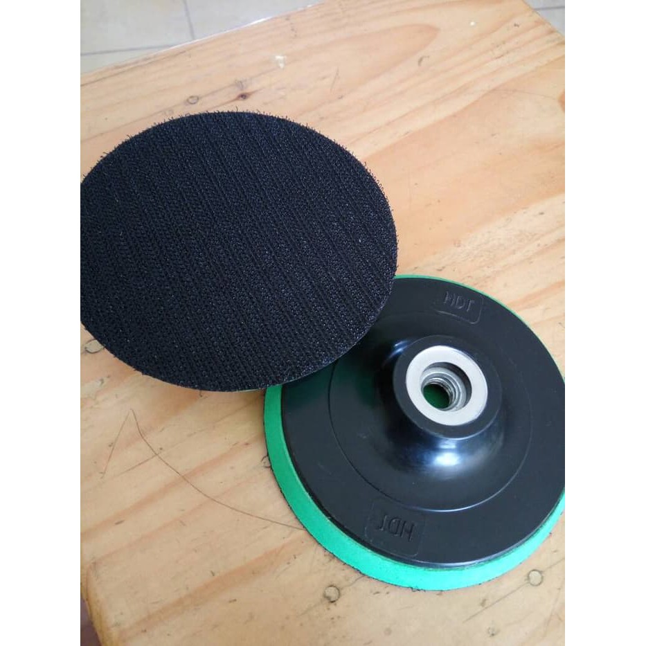 Tatakan amplas pad velcro 4 inch gerinda tangan mata gerinda | Shopee  Indonesia