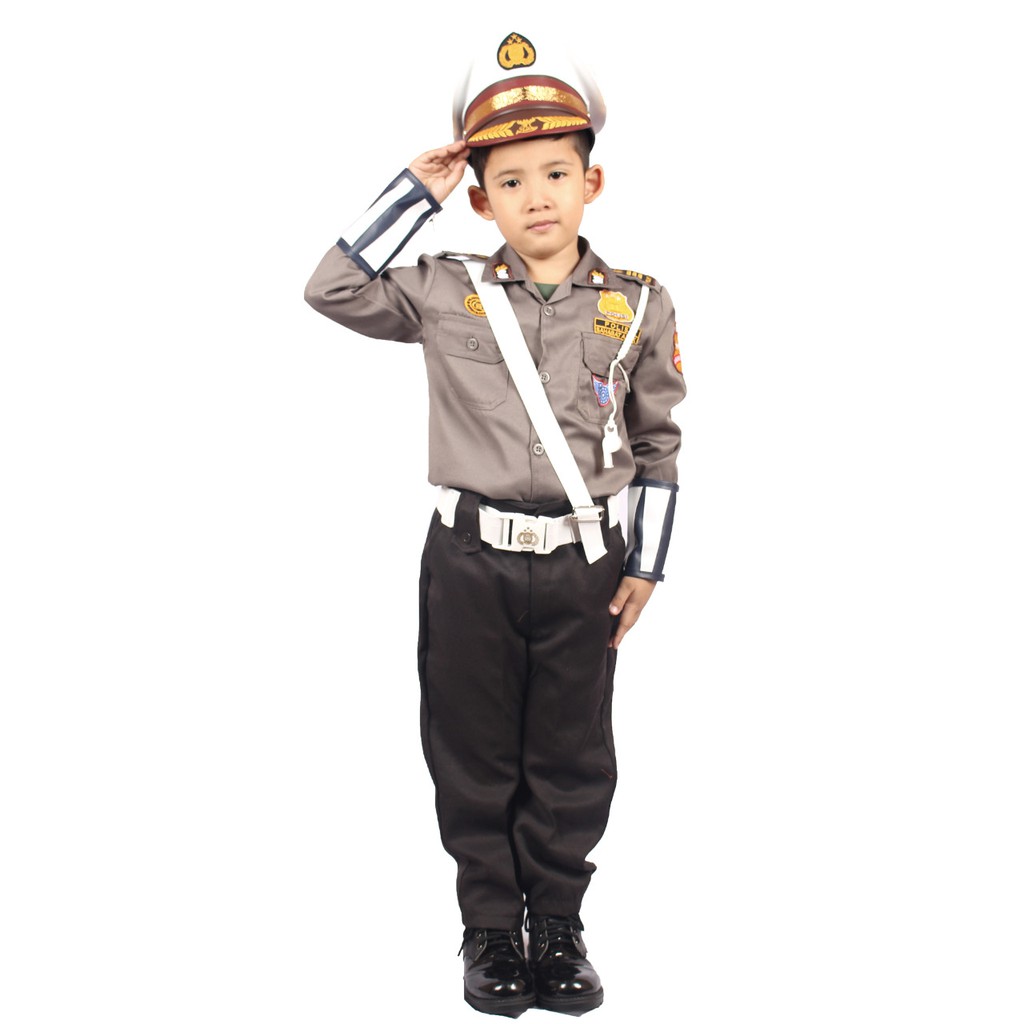Baju Polisi Polantas Cita-cita Anak 3-12 tahun | Shopee Indonesia