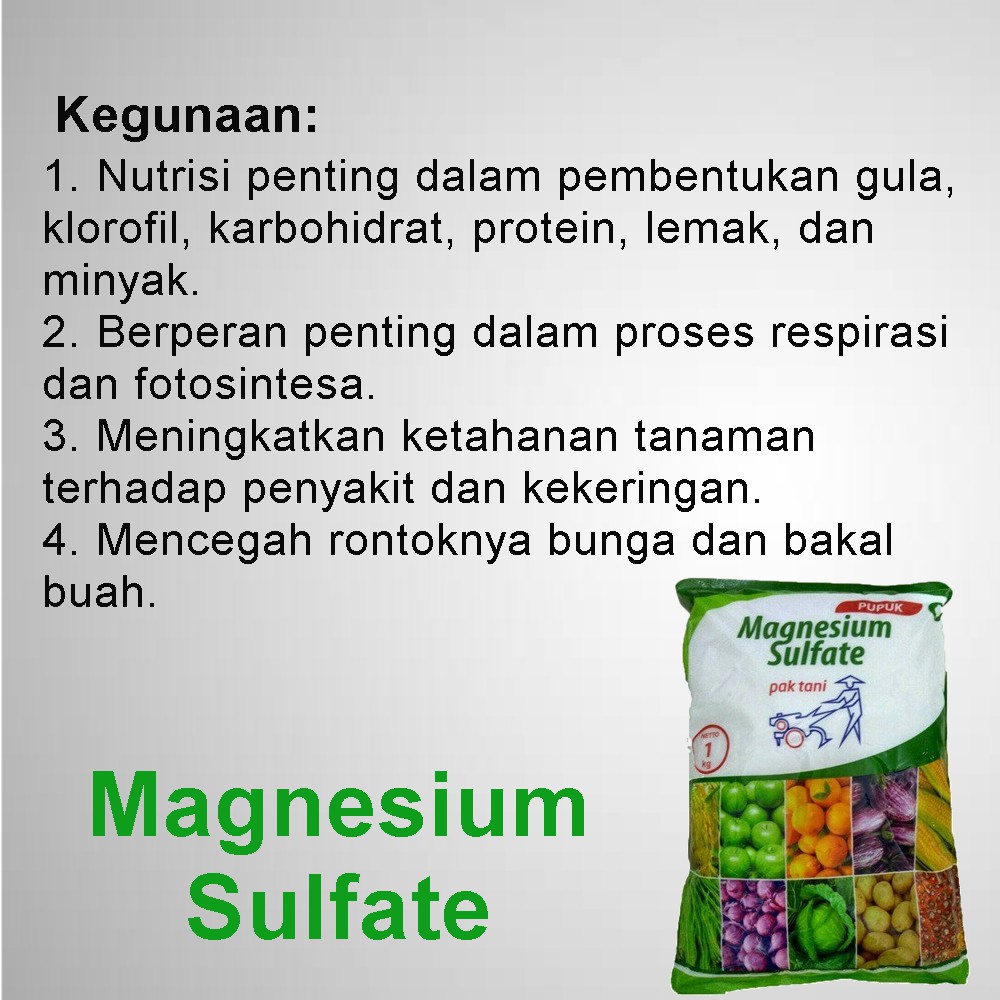 Pupuk Hidroponik Meroke Magnesium Sulfat 100 Gram | Shopee Indonesia