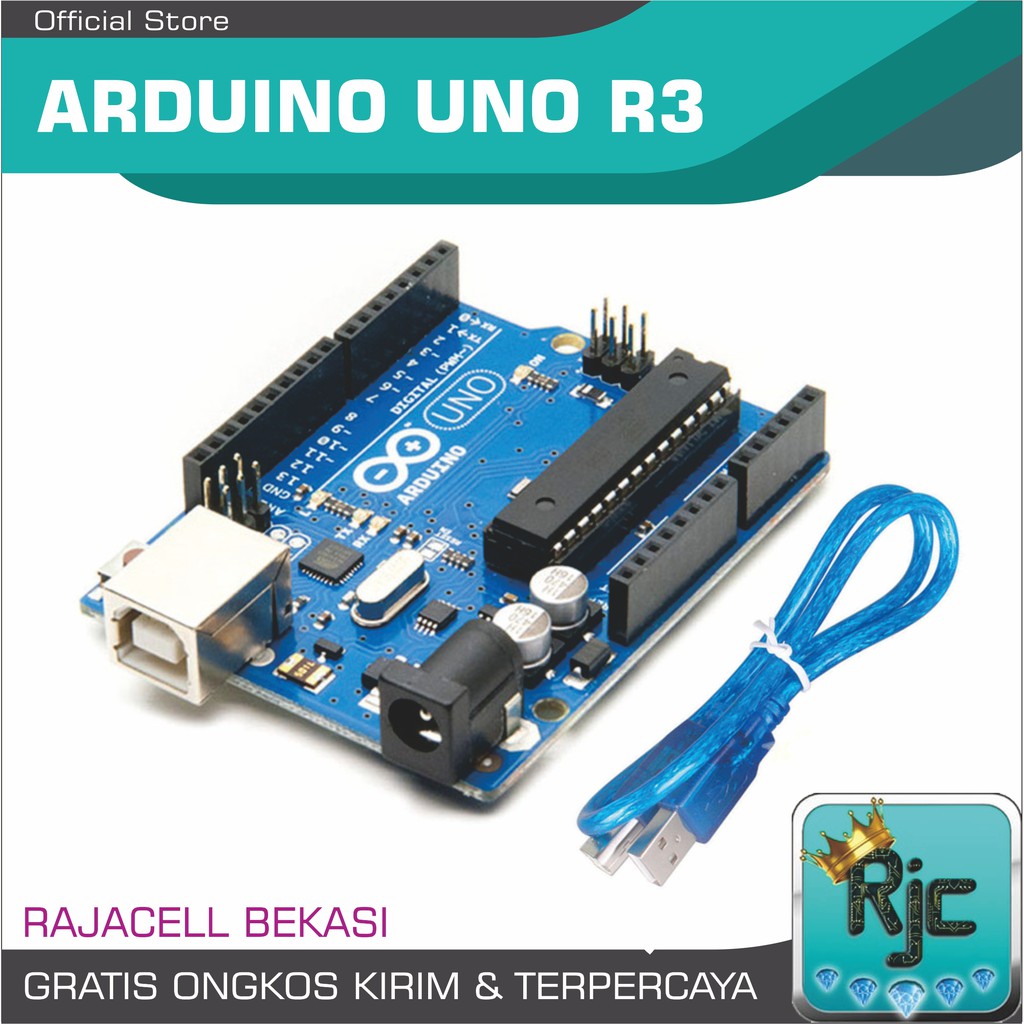 Uno R3 Atmega328 +mega16u2 Compatible Board for Arduino Uno R3 TANPA KABEL  DATA | Shopee Indonesia