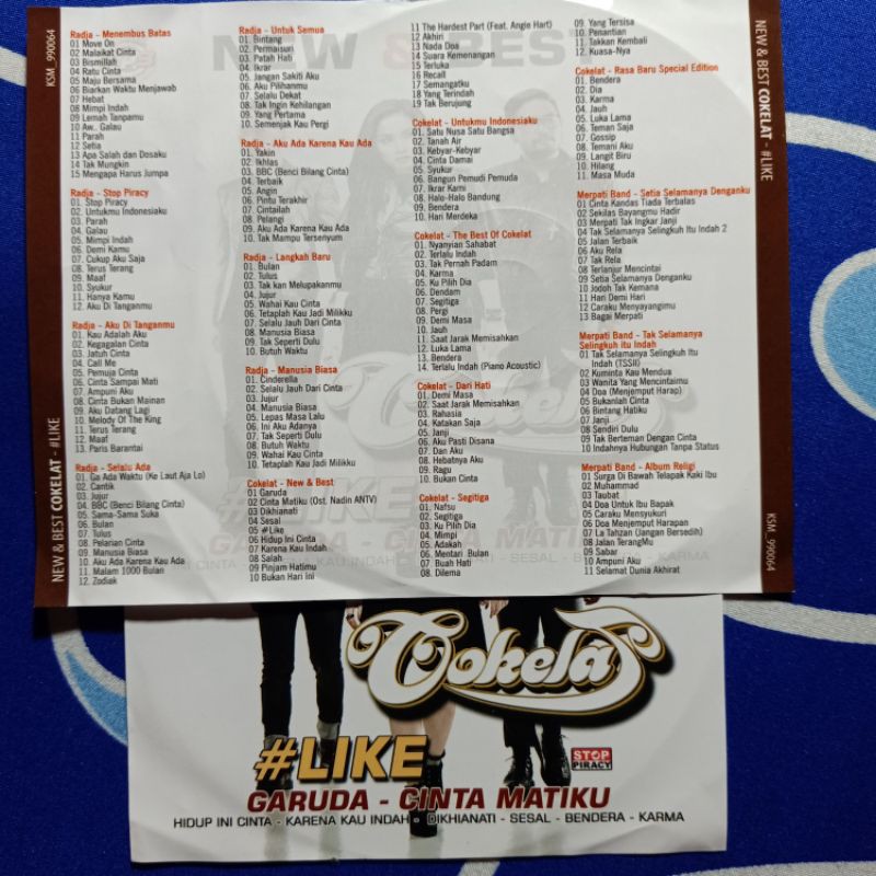 Kaset Musik MP3 Lagu Pop COKELAT - ROSSA - UTOPIA - GEISHA Bebas Pilihan. |  Shopee Indonesia