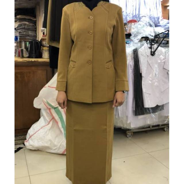 30 Model  Baju  Dinas Rok  Panjang  Fashion Modern dan 