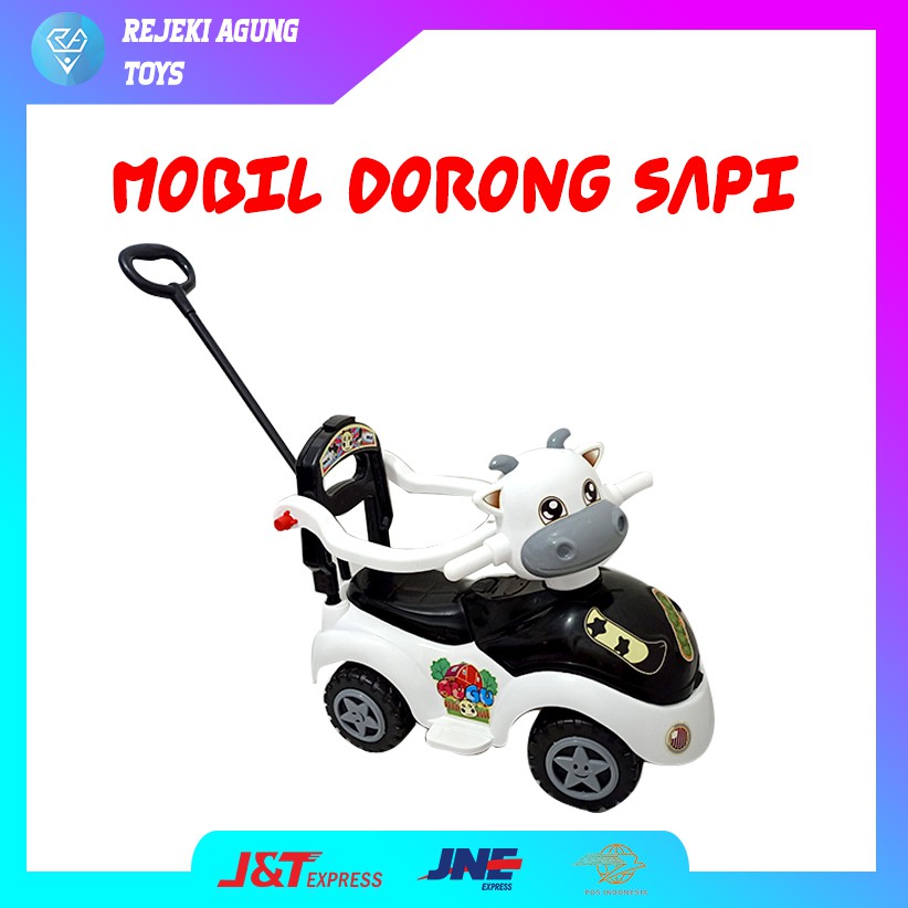 Mobil Anak Dorongan Mobil Karakter Hewan Sapi GUGU | Shopee Indonesia