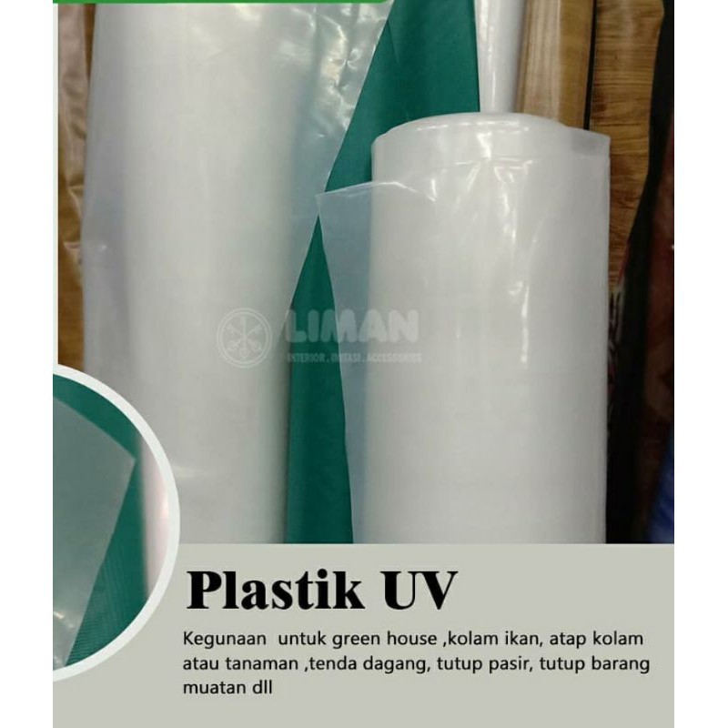 SUPER TEBAL PLASTIK COR BENING PE LEBAR 4 METER - Meteran plastik kolam  IKAN lele plastik UV | Shopee Indonesia