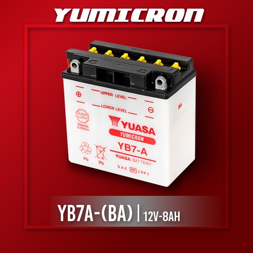 Jual Yuasa Aki Motor YB7A-BA Yumicron Indonesia|Shopee Indonesia