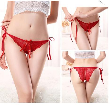 Tampil Beda G-String wanita buka Celana Dalam Belah Tali Samping Lingerie  055 | Shopee Indonesia