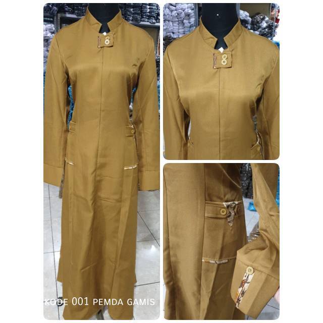 Jual BAJU GAMIS ASN PEMDA KHAKI KEKI DINAS KERJA GURU PNS KELURAHAN  KECAMATAN WALIKOTA PROVINSI RESMI Indonesia|Shopee Indonesia
