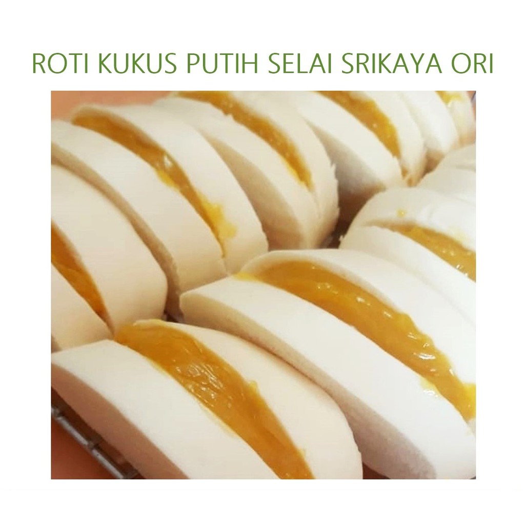Roti Selai Srikaya Kukus Pandan Hijau dan Roti Kukus Putih Original  Homemade Murah | Shopee Indonesia