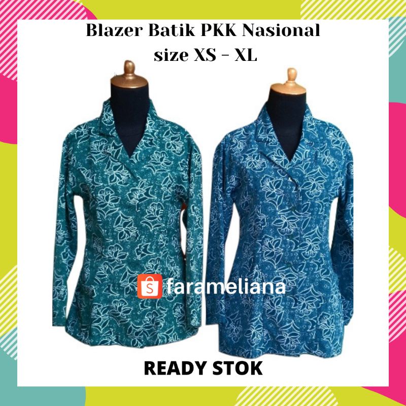 Jual Seragam PKK Batik Nasional Size XS-XL Indonesia|Shopee Indonesia